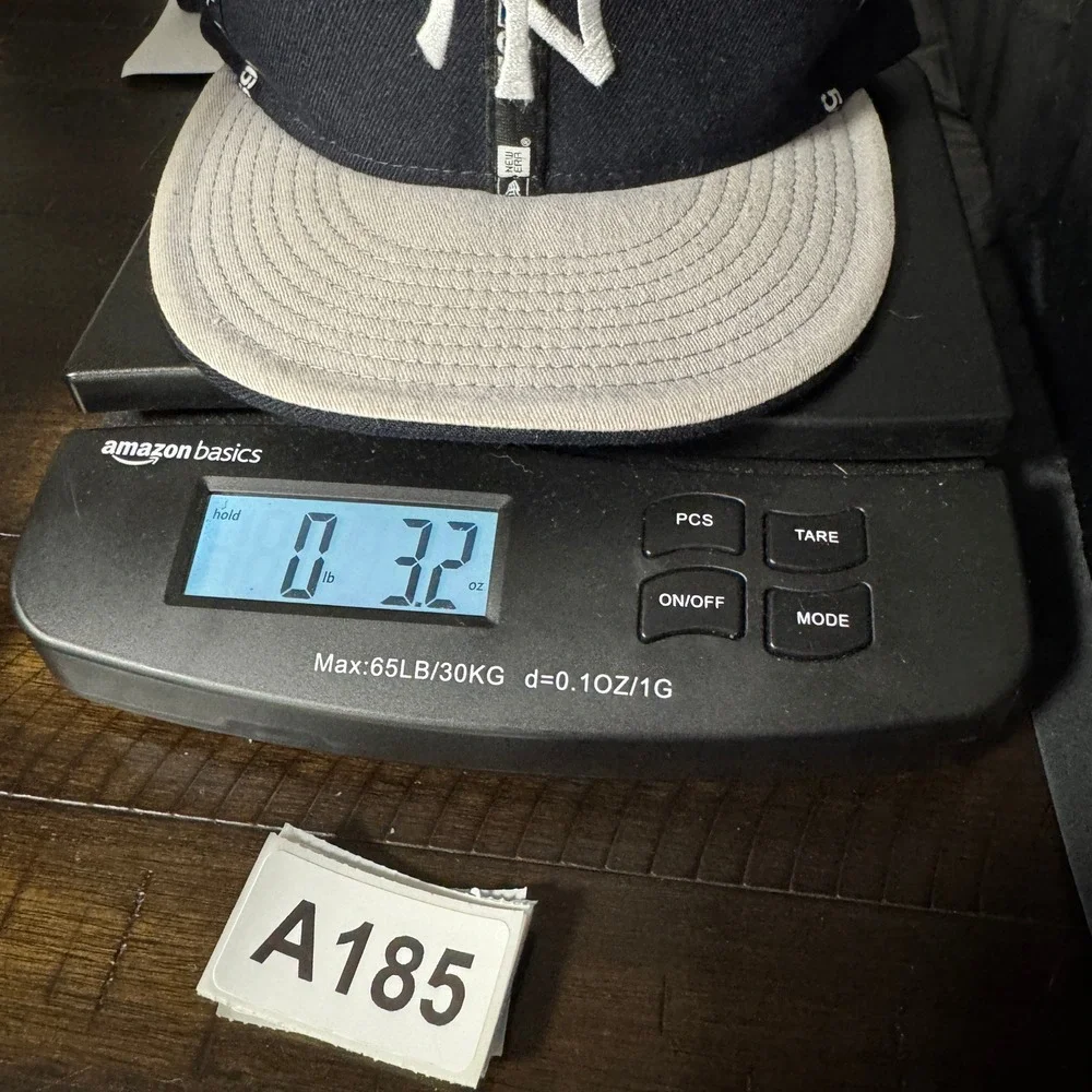 New York Yankees New Era 59FIFTY Fitted Hat Mens 7 1/4‎ Navy Blue Gray Flat Brim